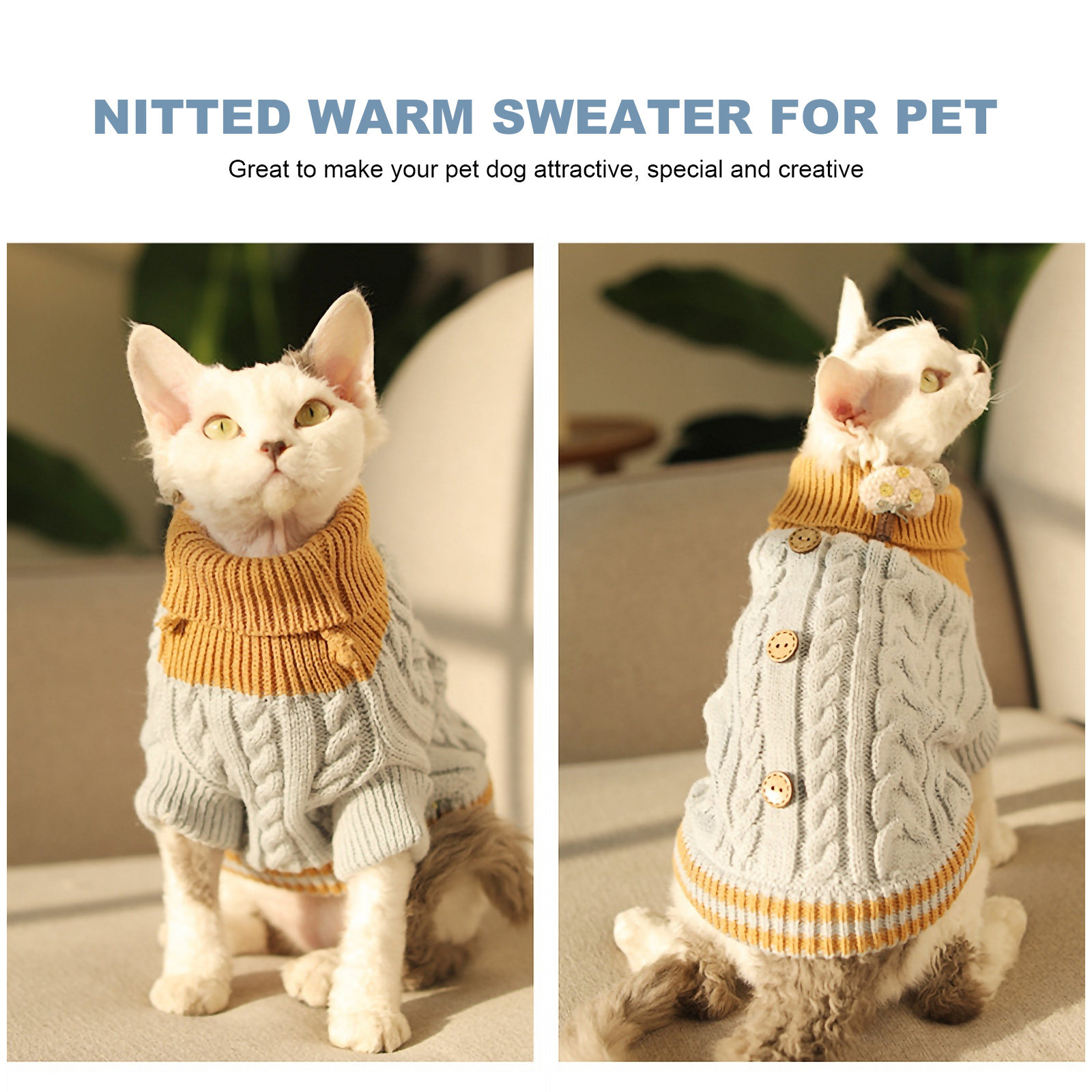 1Pcs Pet Sweater Winter Knitwe - огляд і ціна Winter Clothing Gift Ideas