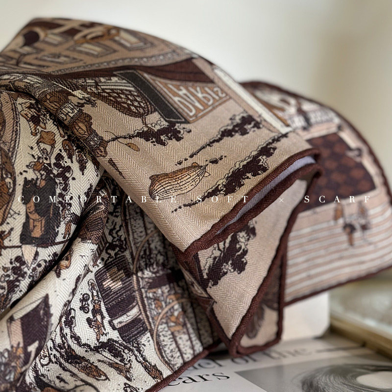 Two Faced Print Designer Scarf - огляд і ціна Winter Clothing Hong Kong